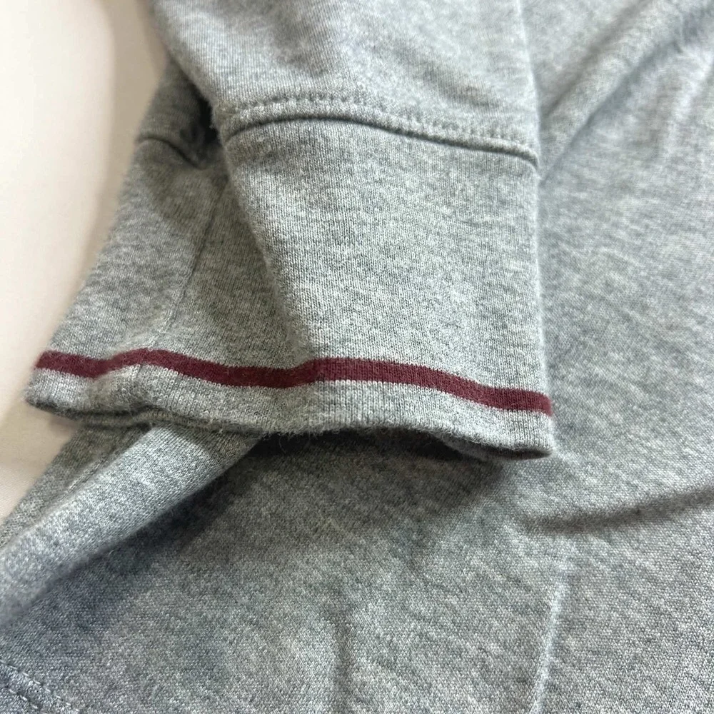 Banana Republic Mens XL Grey 100% Cotton Quarter Zip Pullover Sweater Top